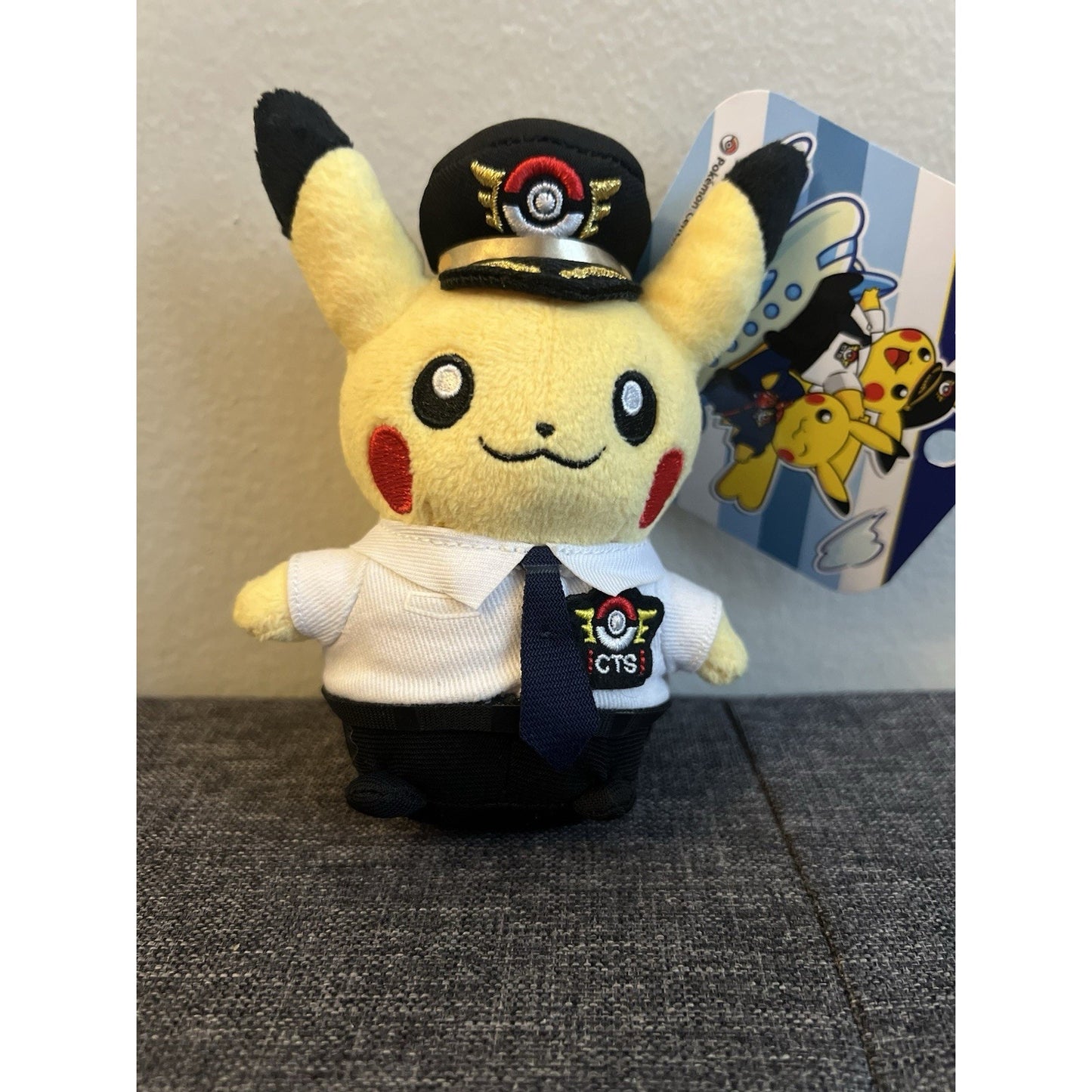 Pokémon Store Pilot Pikachu Mascot Plush Chitose Airport Ver 2