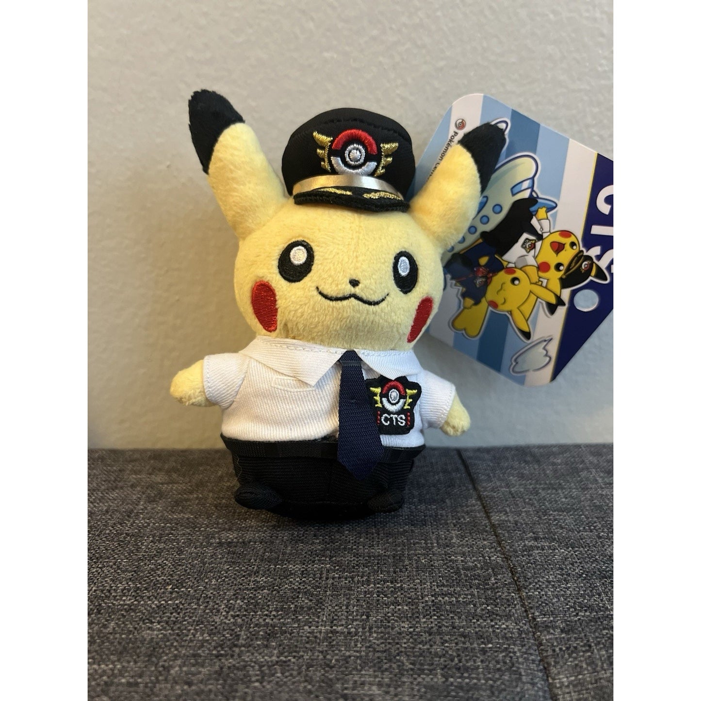 Pokémon Store Pilot Pikachu Mascot Plush Chitose Airport Ver 2