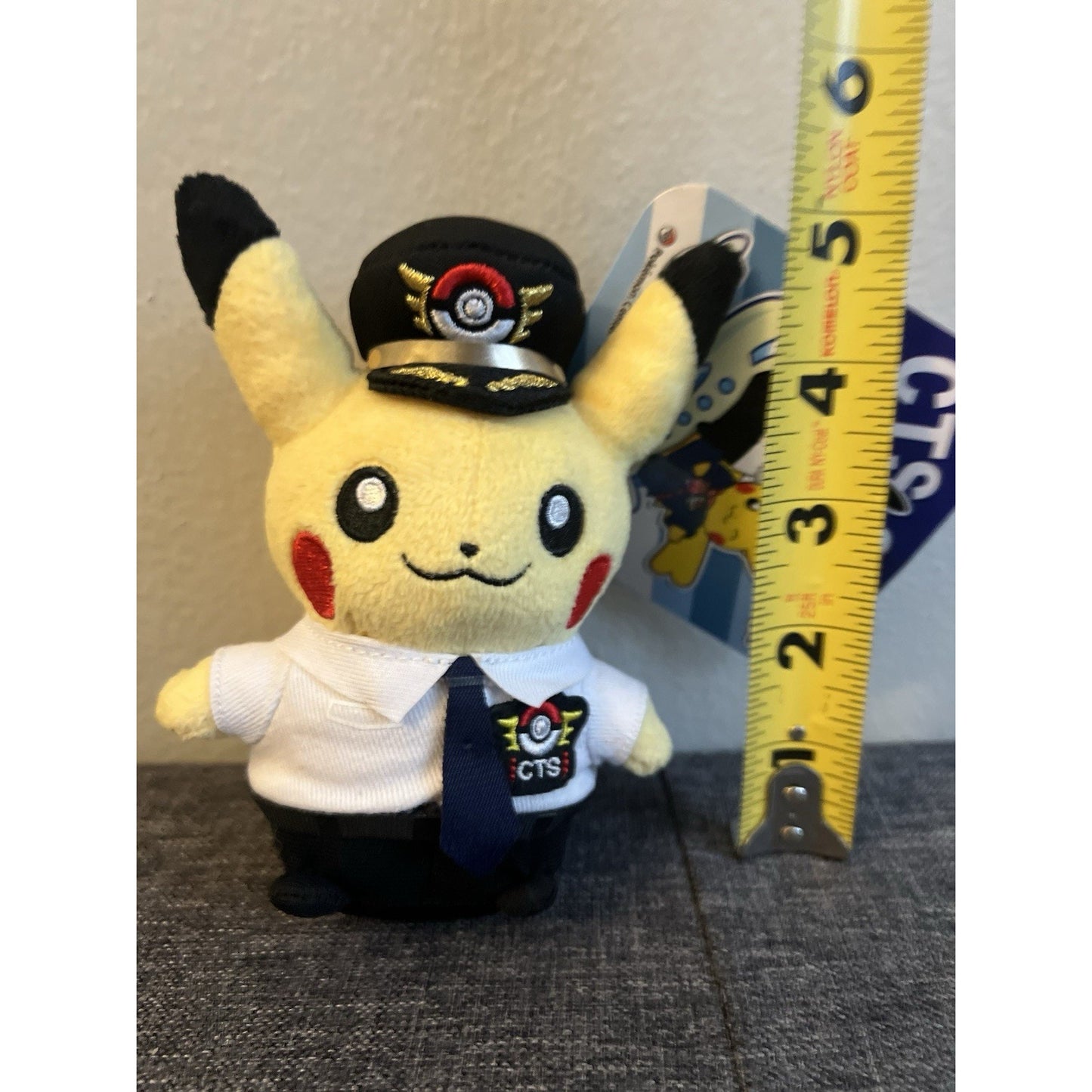 Pokémon Store Pilot Pikachu Mascot Plush Chitose Airport Ver 2
