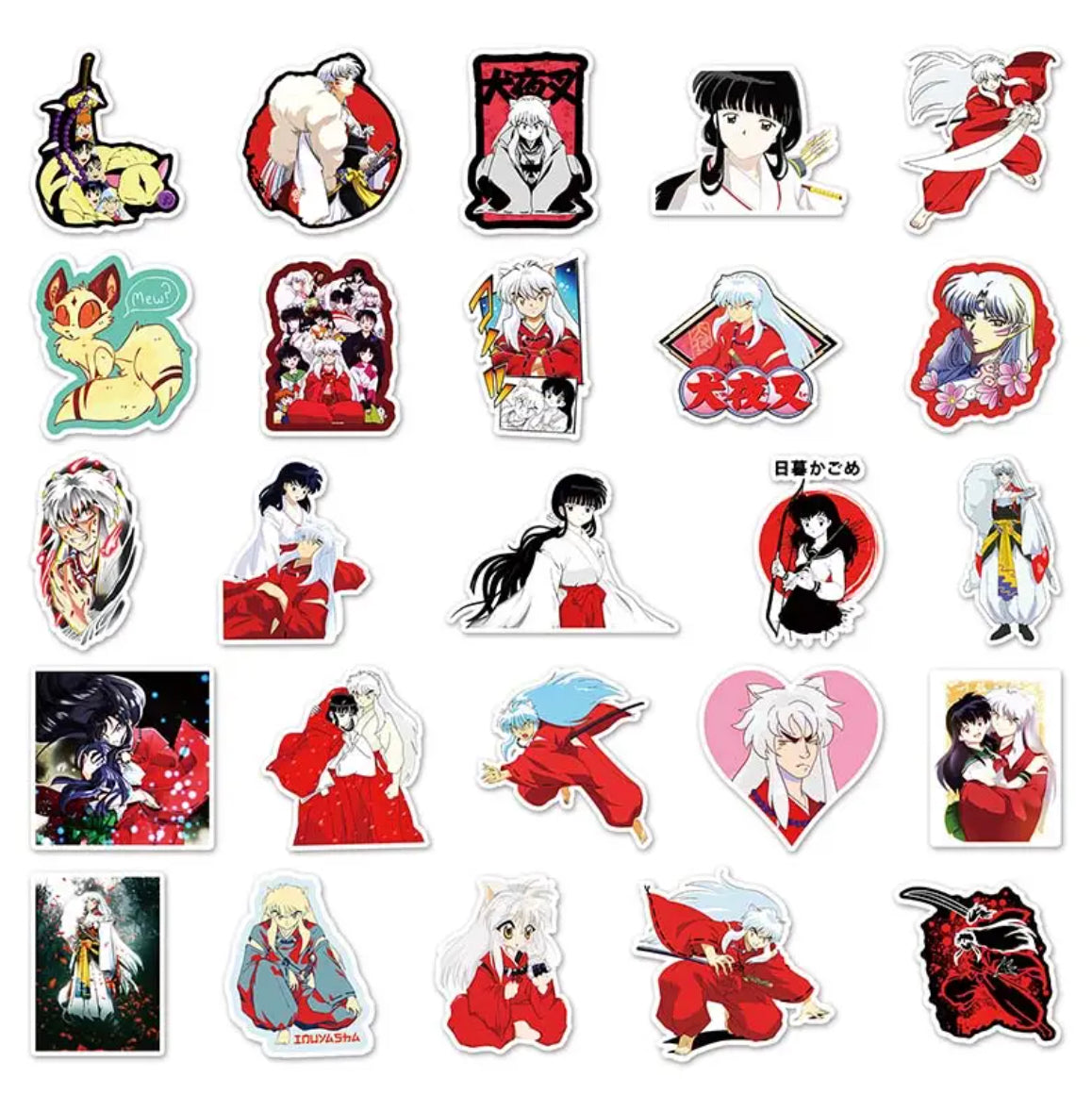 Inuyasha Anime 50 Piece Sticker Set