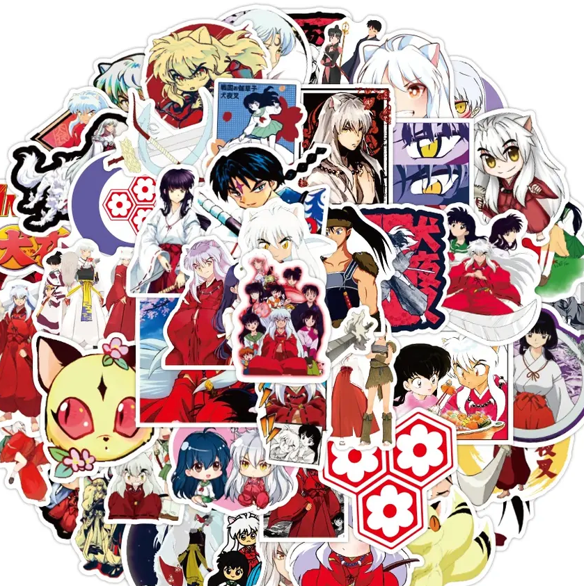 Inuyasha Anime 50 Piece Sticker Set