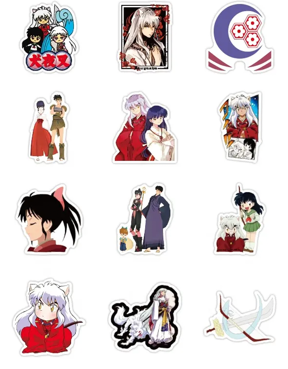 Inuyasha Anime 50 Piece Sticker Set