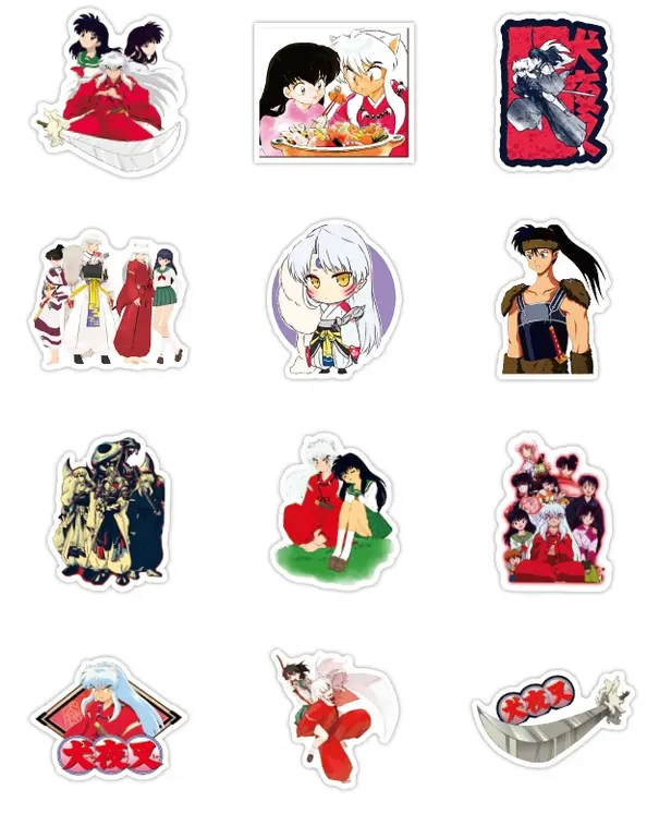 Inuyasha Anime 50 Piece Sticker Set
