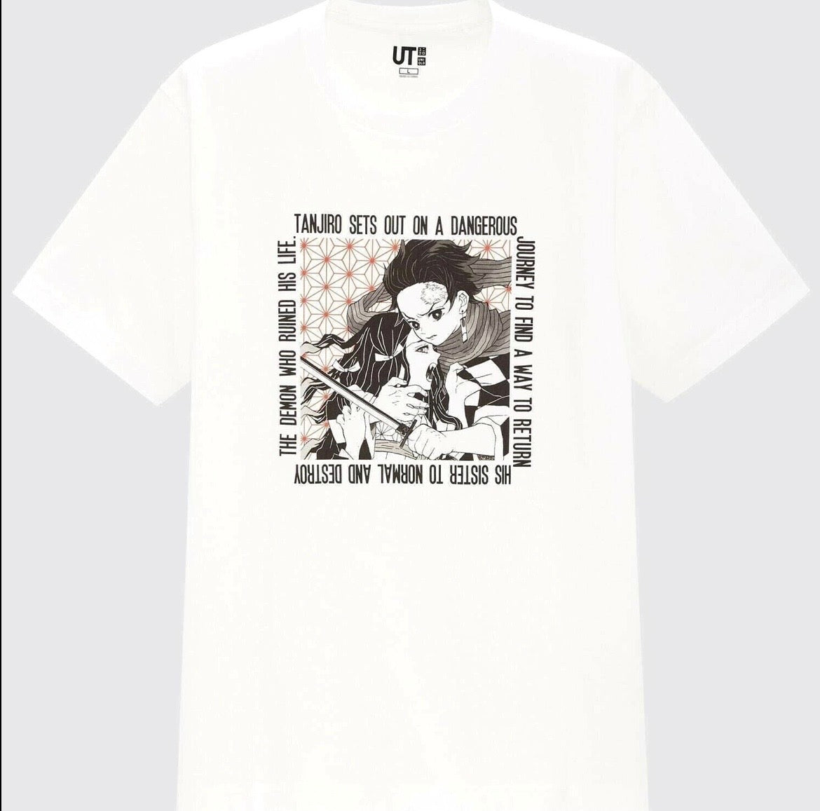 Demon Slayer Uniqlo T-Shirt Mens Size Medium Slightly Used