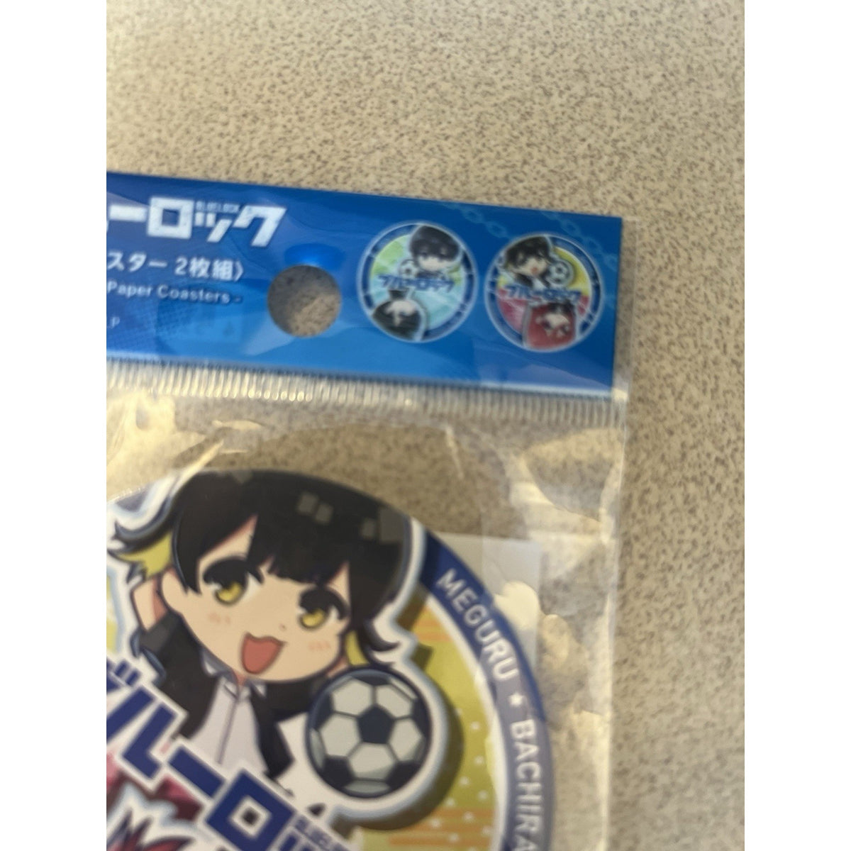 Blue Lock 2 Pc Paper Coaster Set Bachira Chigiri