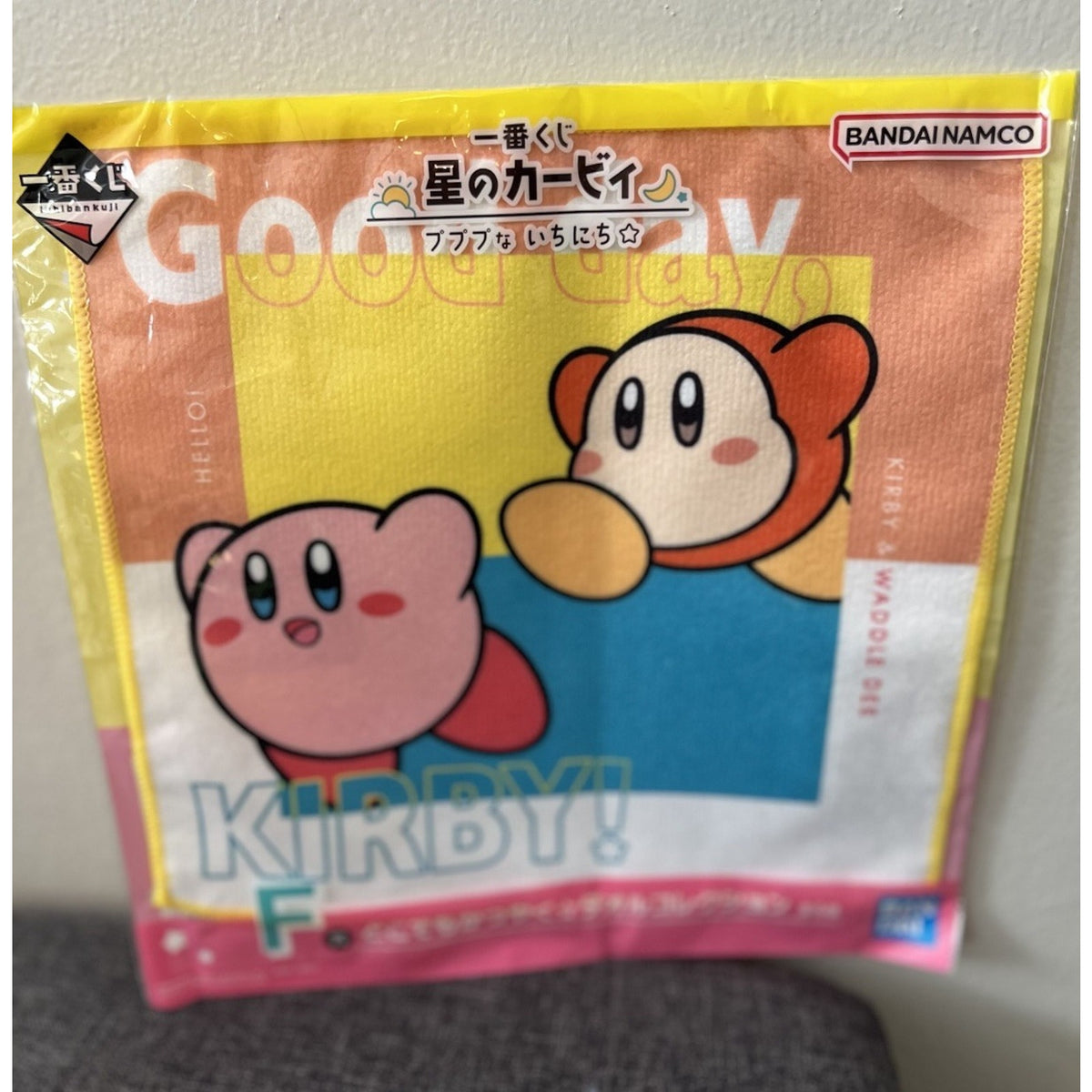 Kirby And Waddle Dee Kirby’s Dream Land Ichiban Kuji Dokodemo Kayaku Hand Towel