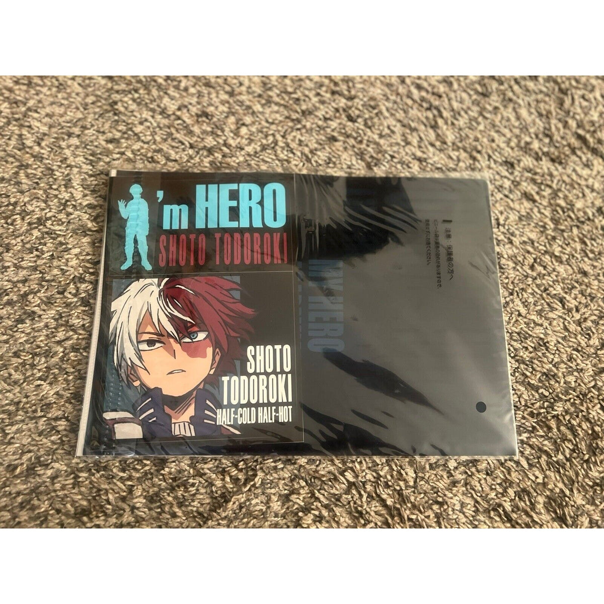 My Hero Academia Ichiban Kuji Shoto Todoroki Clear File Sticker Set