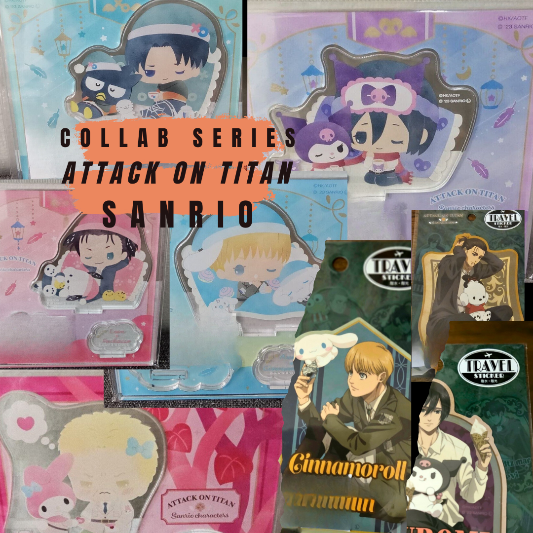 Attack on Titan and Sanrio Collab items