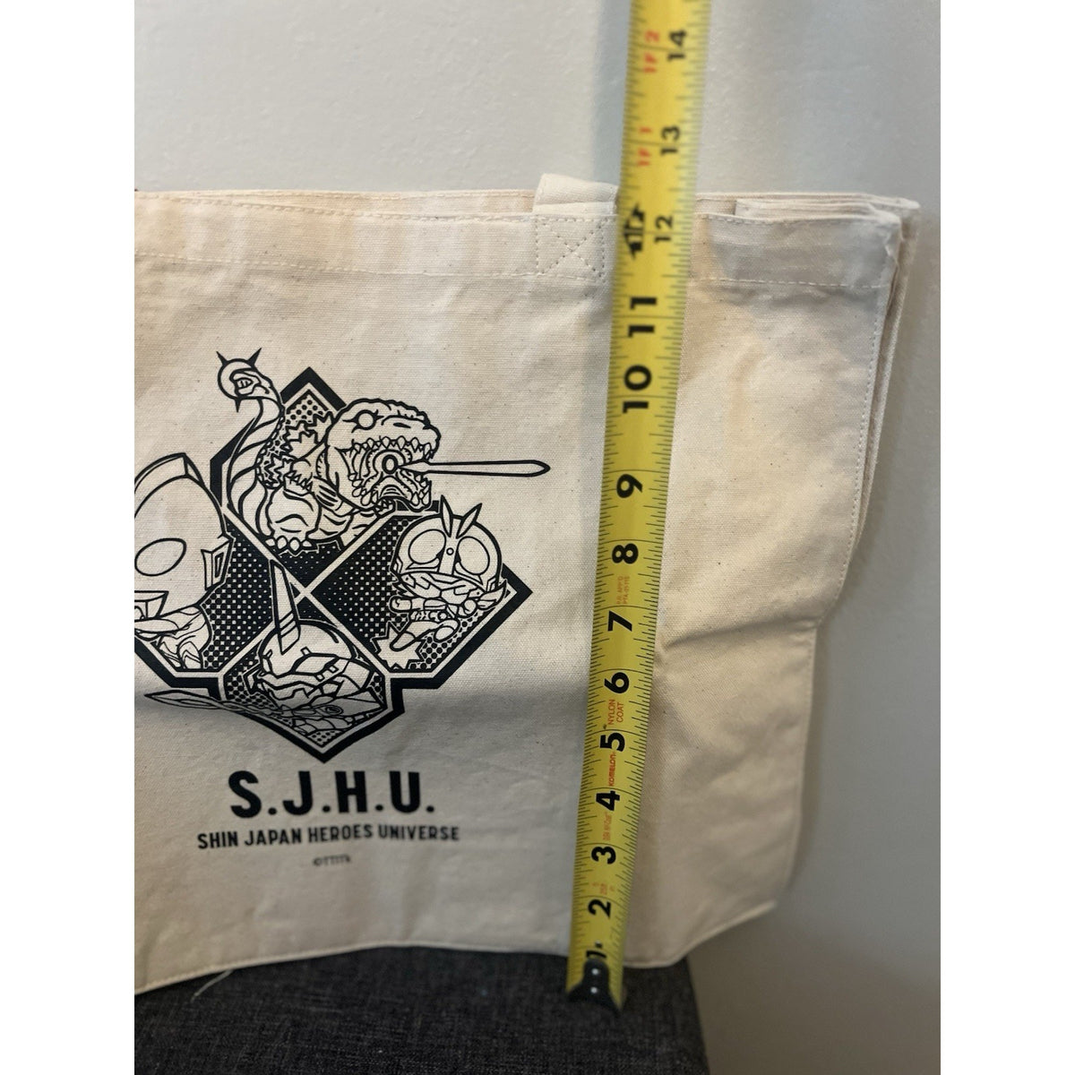 Shin Japan Heroes Universe Art Vignette Tote Bag Neon Genesis Evangelion Godzill