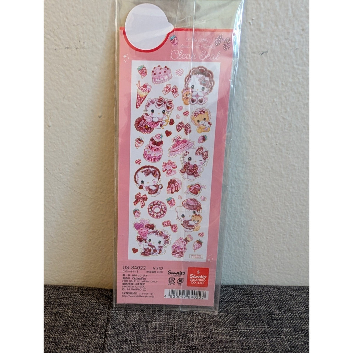 Sanrio Hello Kitty X Fumika Clear Seal Stickers