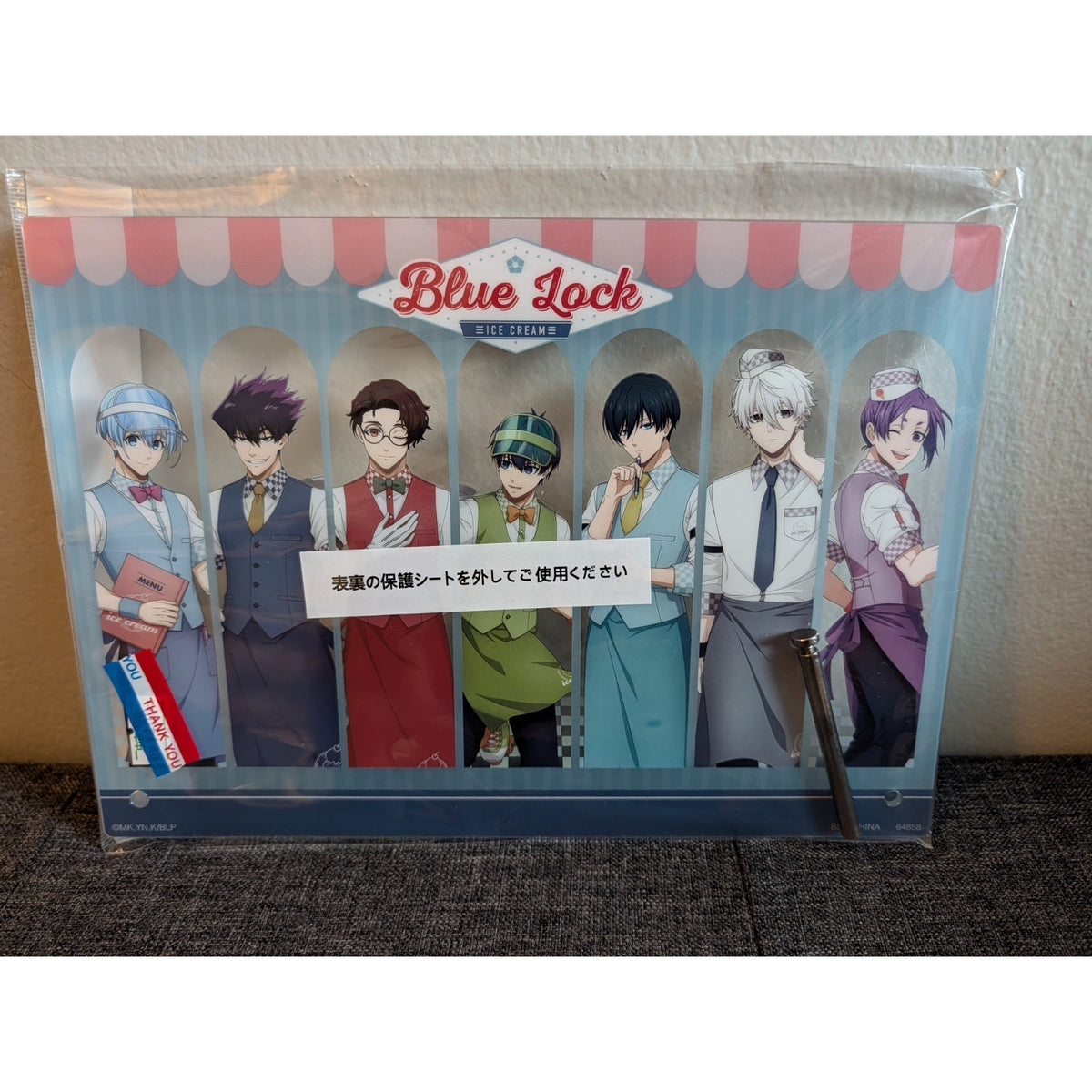 Blue Lock Day Off Ichiban Kuji D Prize Acrylic Board Isagi Nagi Mikage