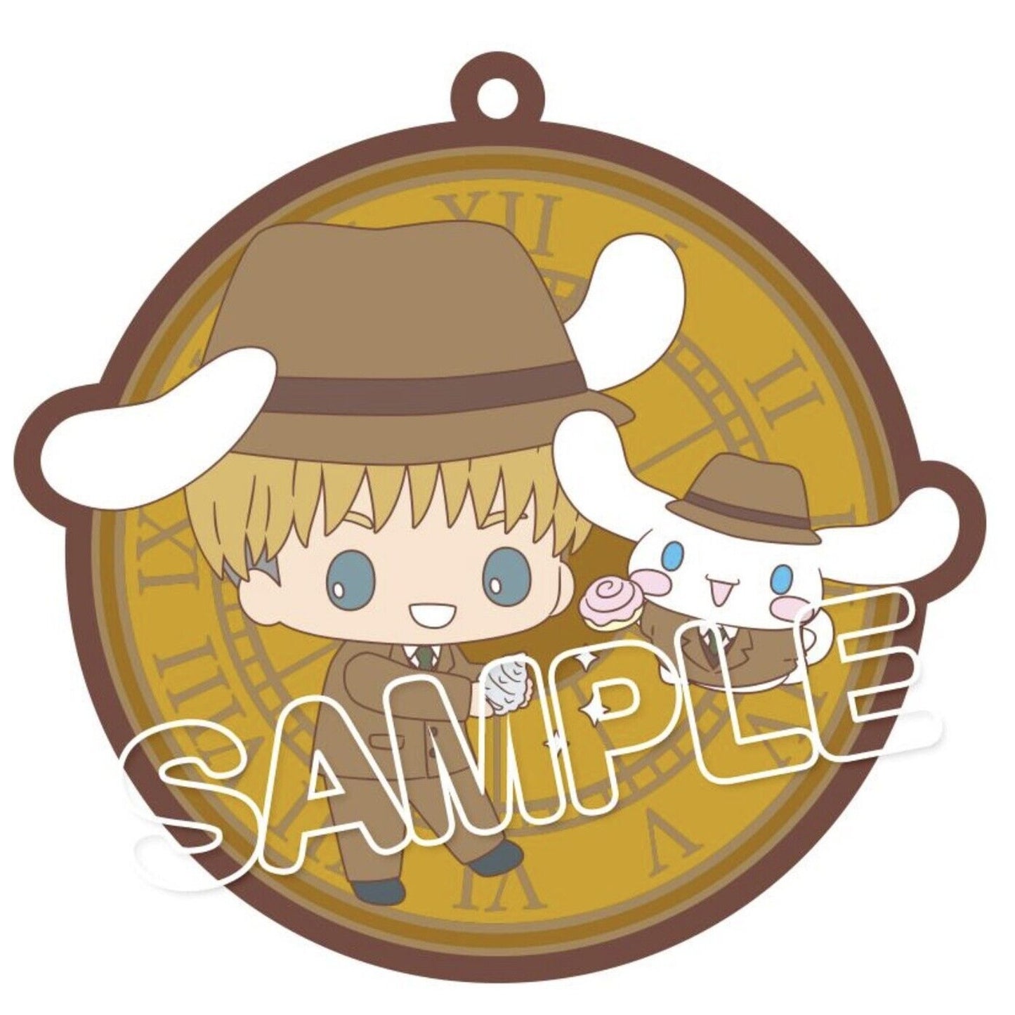 Attack On Titan X Sanrio Collab Armin Alert Cinnamoroll Rubber Charm Keychain