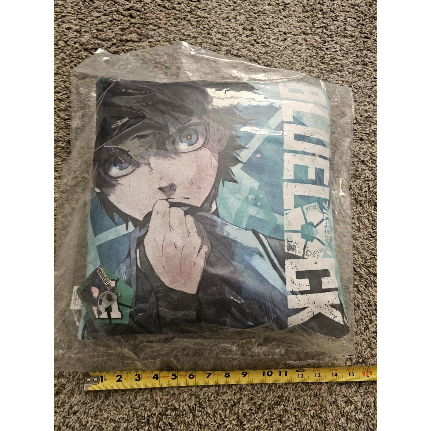 Blue Lock Yoichi Isagi Pillow Cushion 16X15 Bandai Brand New US Seller