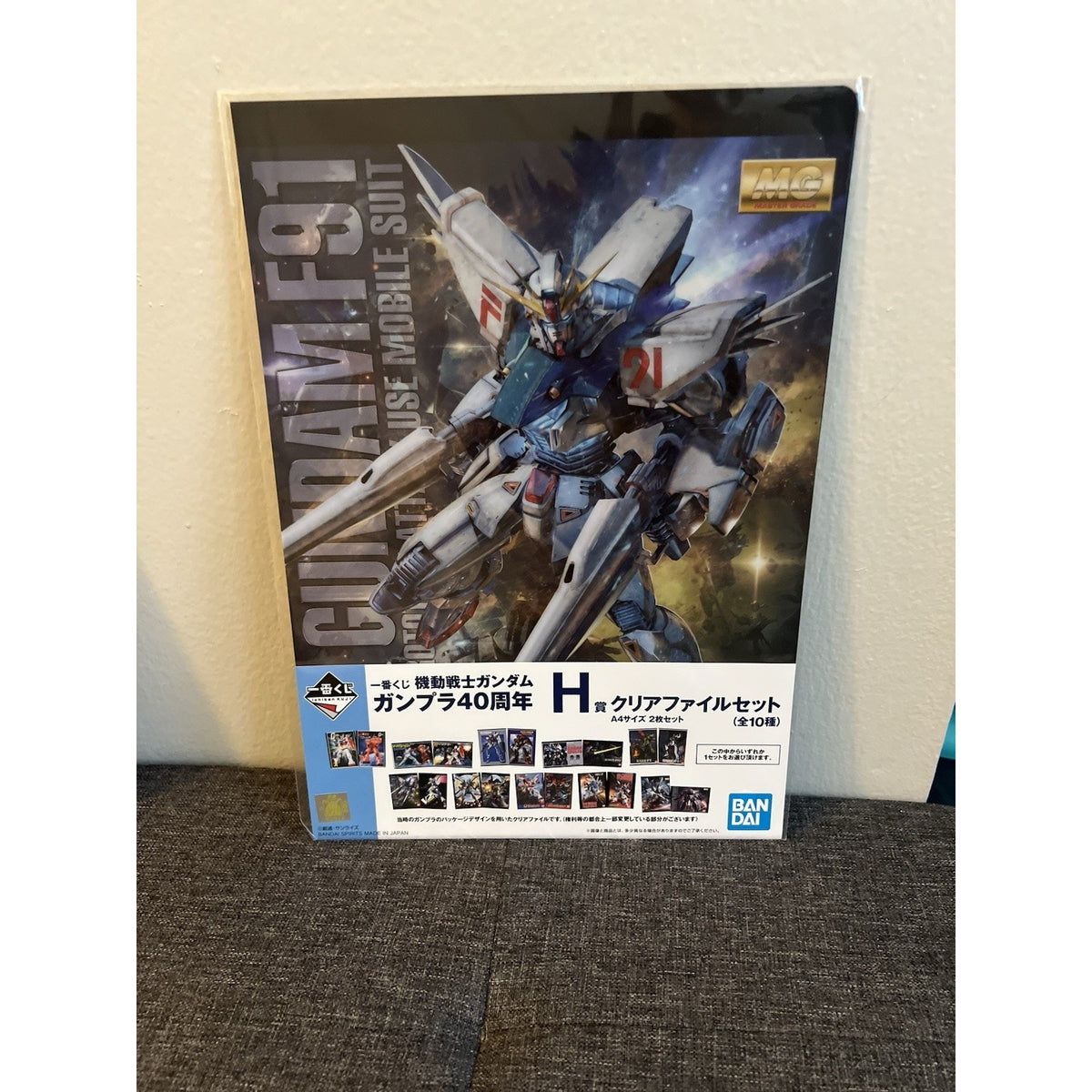 Mobile Suit Gundam 40th Anniversary Gundam F91 Clear File