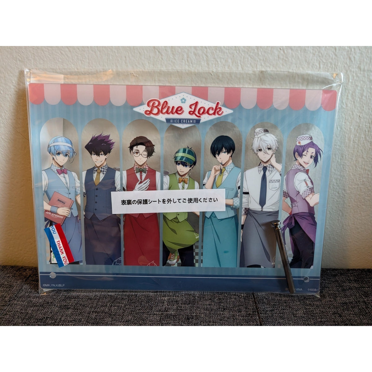 Blue Lock Day Off Ichiban Kuji D Prize Acrylic Board Isagi Nagi Mikage