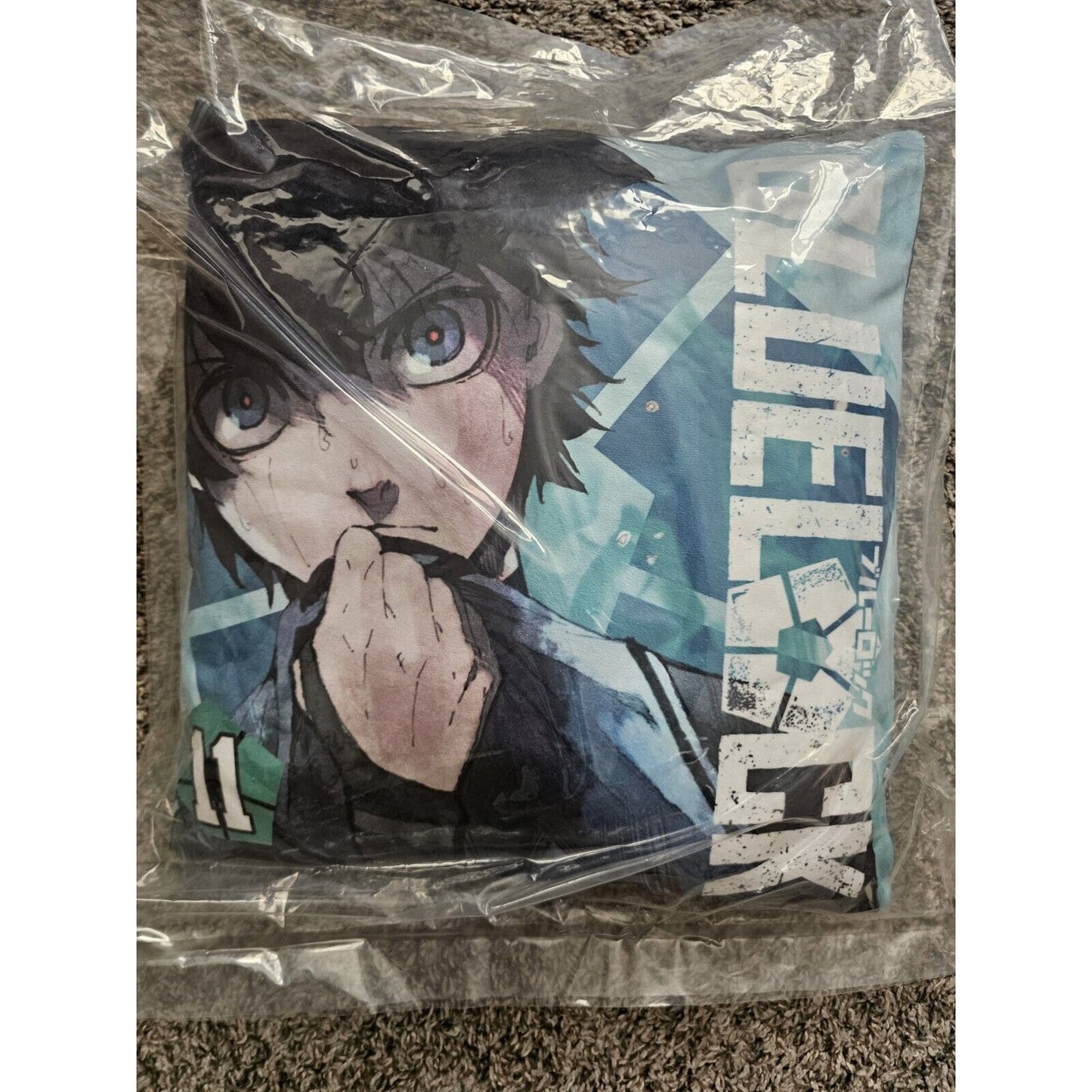 Blue Lock Yoichi Isagi Pillow Cushion 16X15 Bandai Brand New US Seller