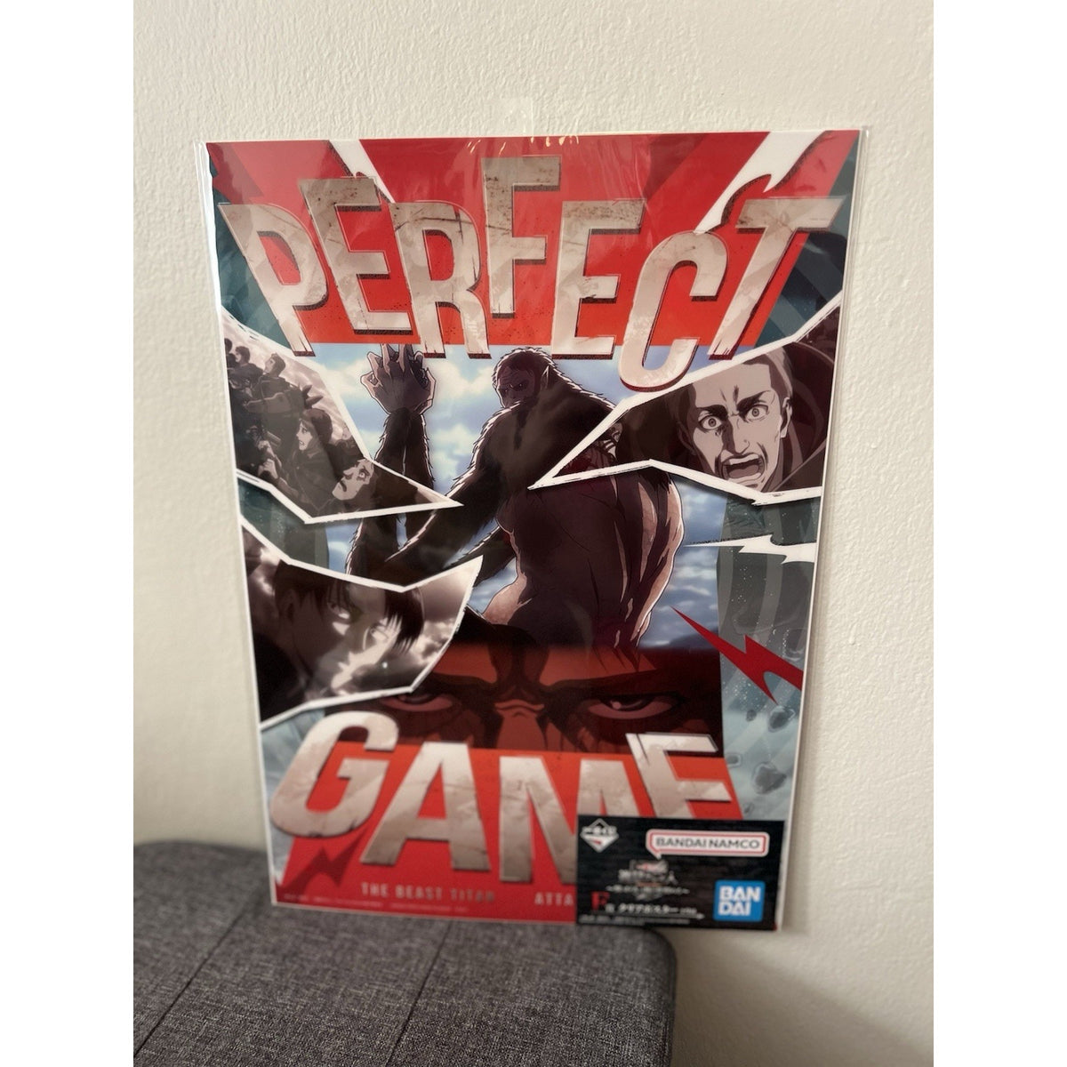 Attack On Titan Ichiban Kuji Beast Titan Poster 16X11