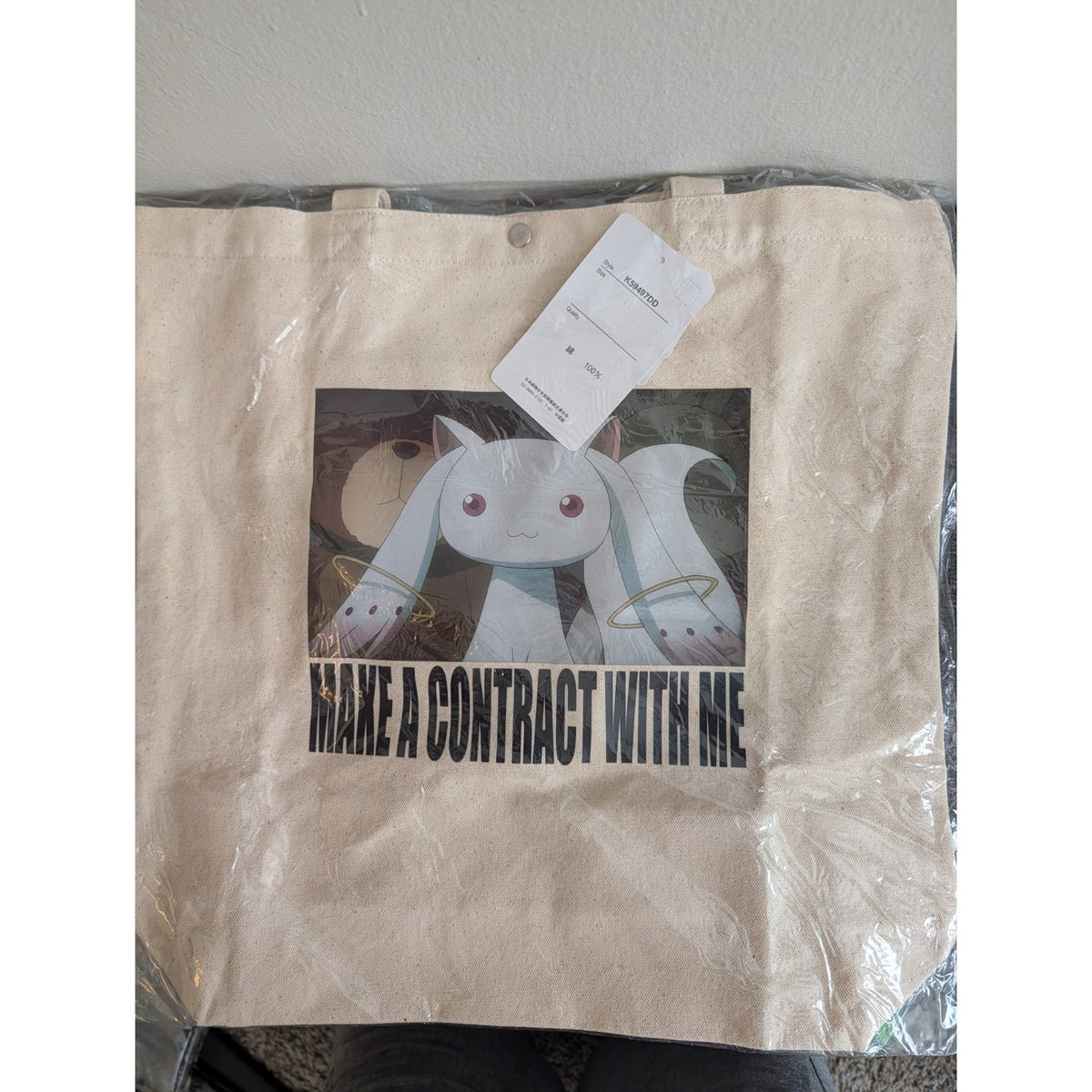 Puella Magi Madoka Magica Tote Bag Kyubey