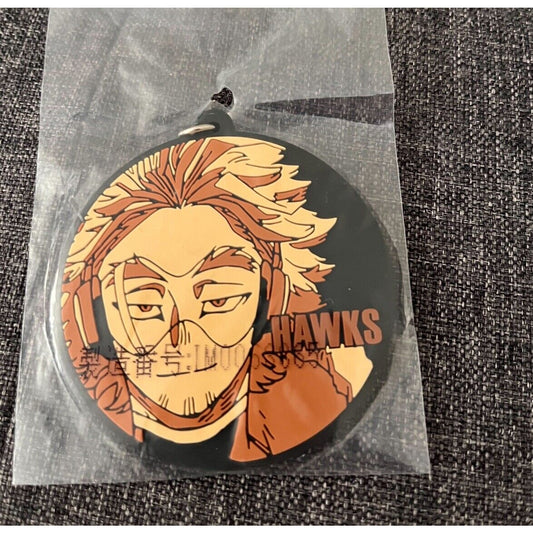 My Hero Academia Hawks Anime Rubber Charm Keychain