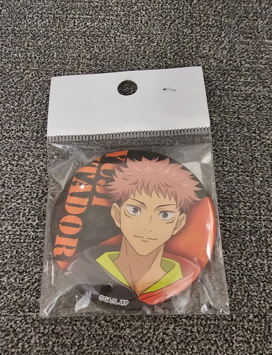 Jujutsu Kaisen Yuji Anime Can Badge Pin