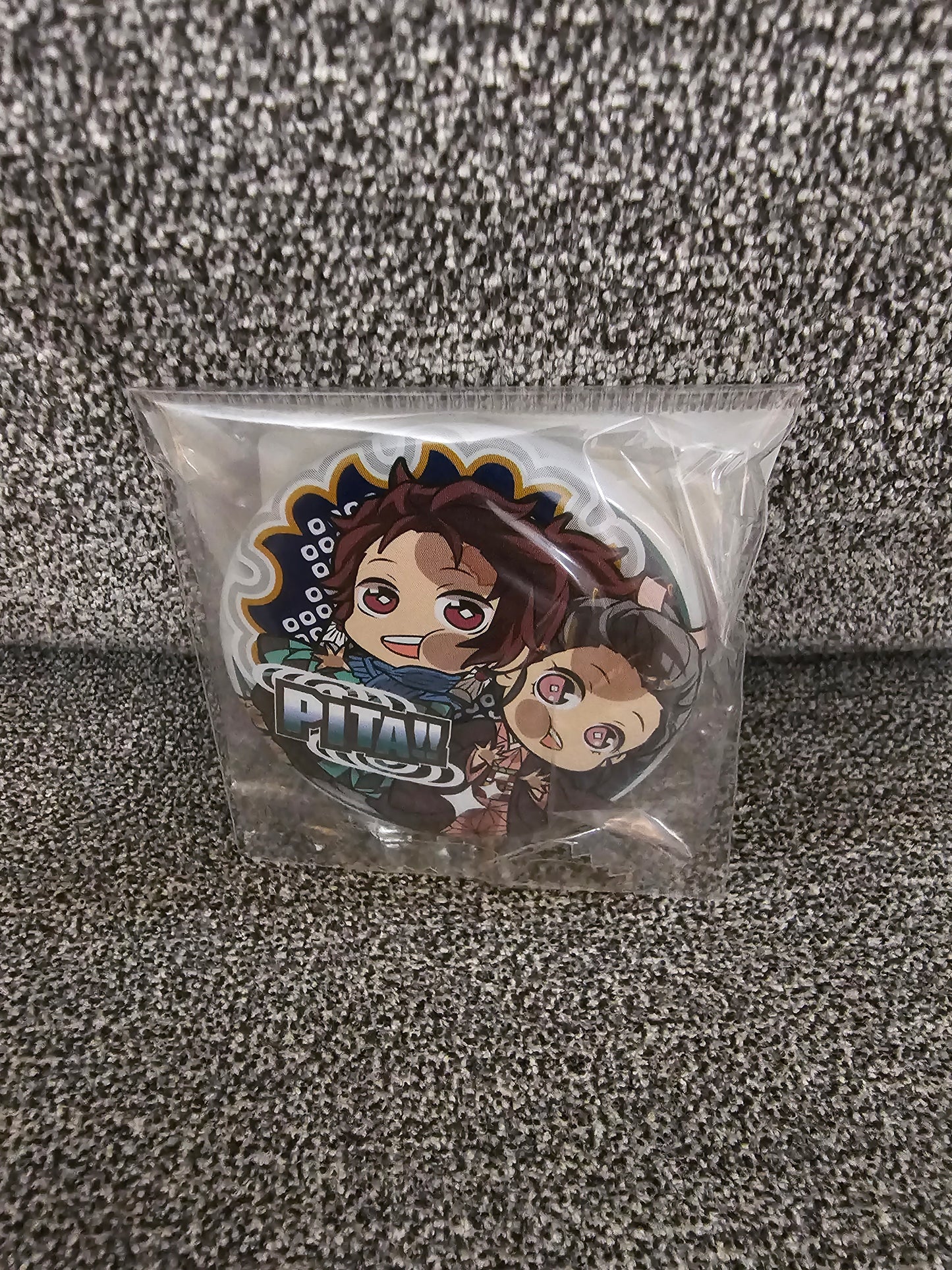 Demon Slayer Tanjiro Nezuko Pita! Anime Can Badge Pin