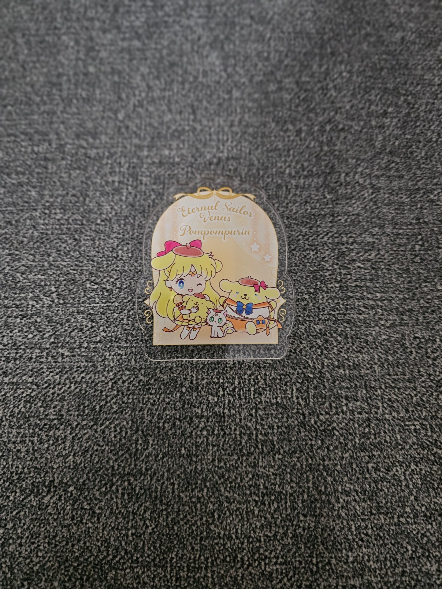 Sailor Moon Cosmos X Sanrio Collection Acrylic Clip Eternal Sailor Venus x Pompompurin