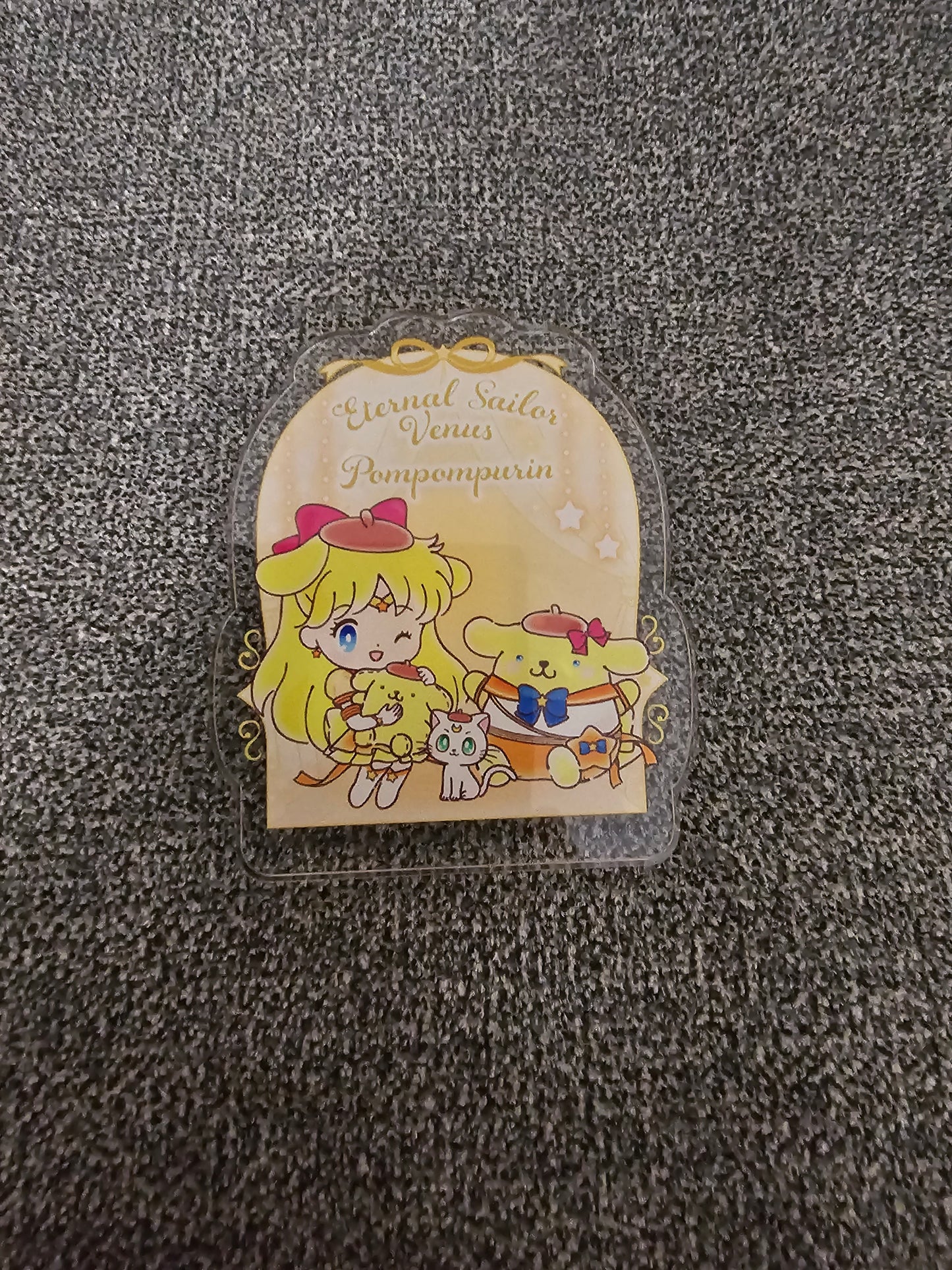 Sailor Moon Cosmos X Sanrio Collection Acrylic Clip Eternal Sailor Venus x Pompompurin