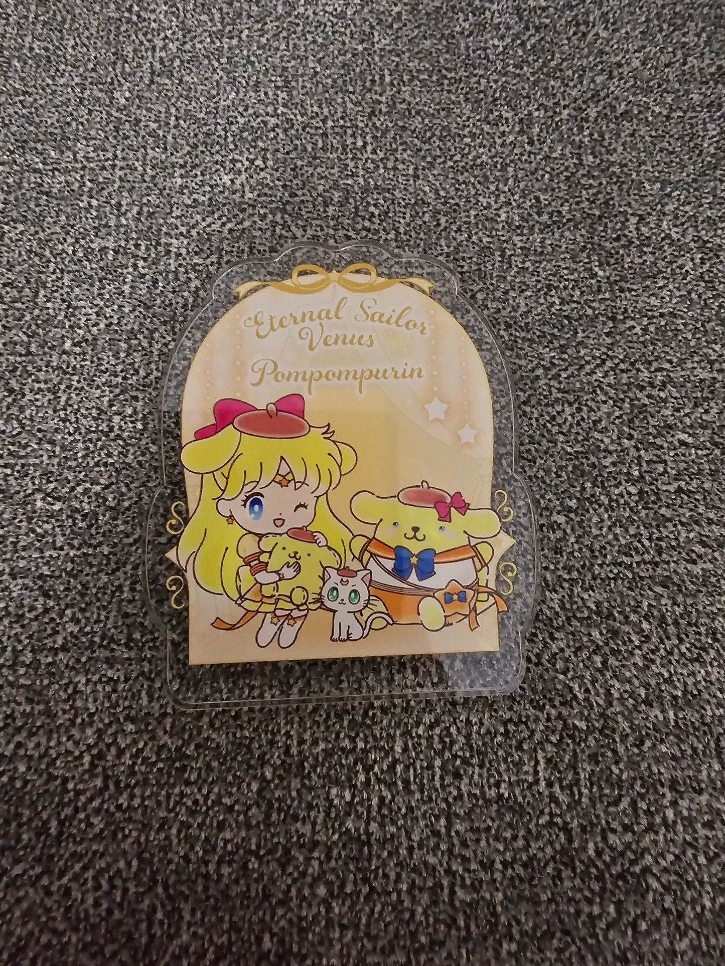 Sailor Moon Cosmos X Sanrio Collection Acrylic Clip Eternal Sailor Venus x Pompompurin