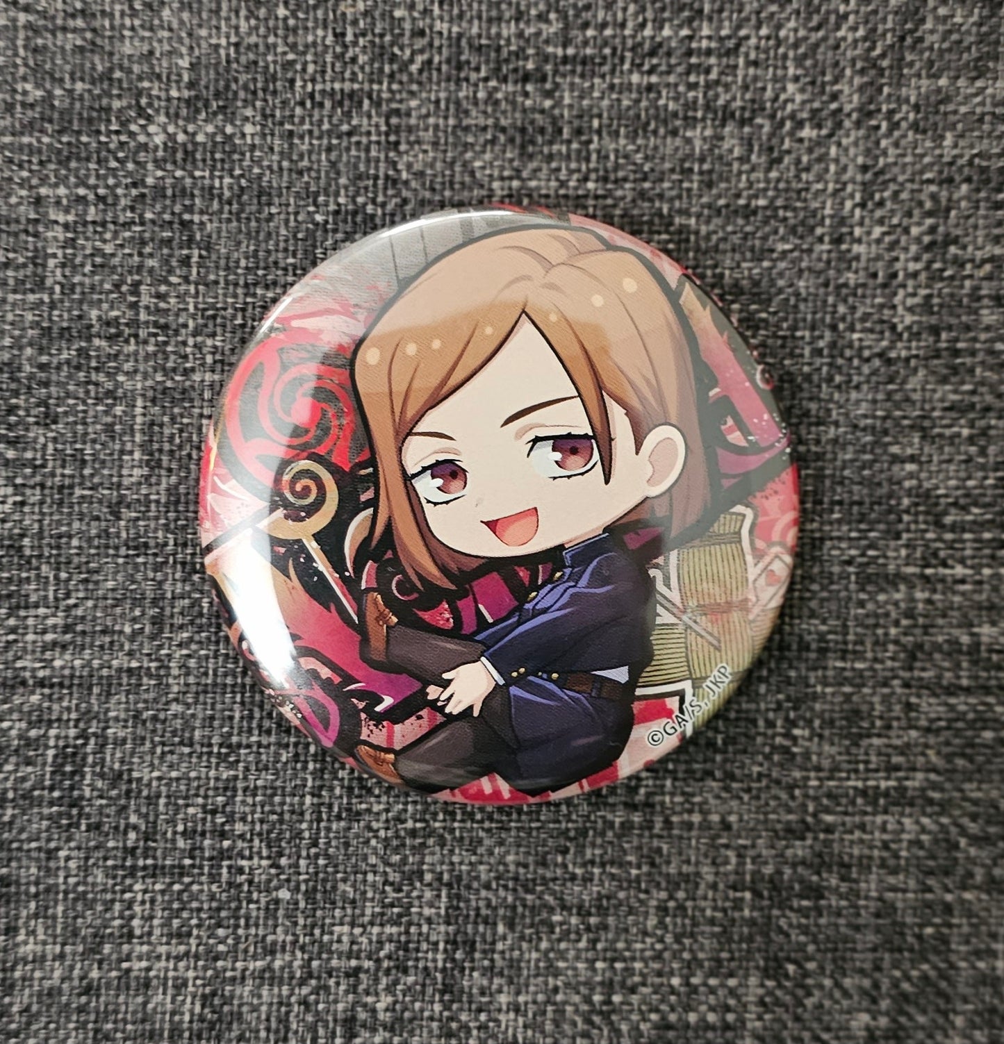 Jujutsu Kaisen Nobara Anime Can Badge Pin