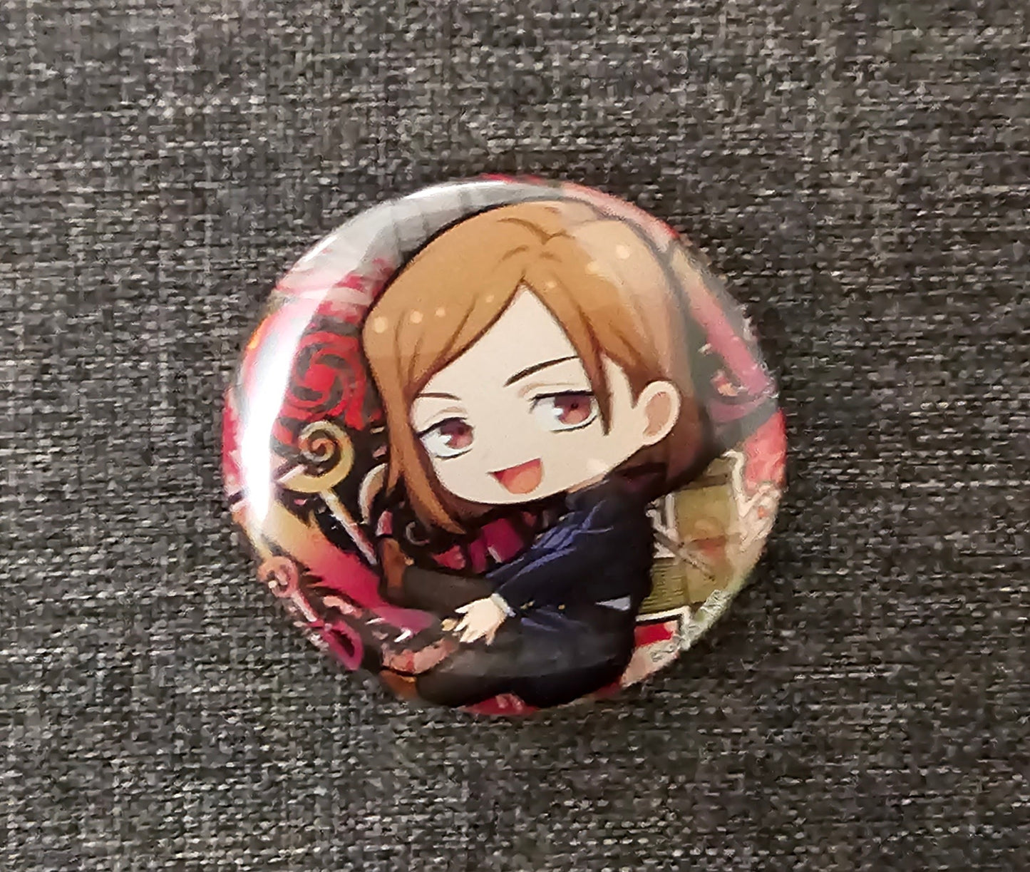 Jujutsu Kaisen Nobara Anime Can Badge Pin