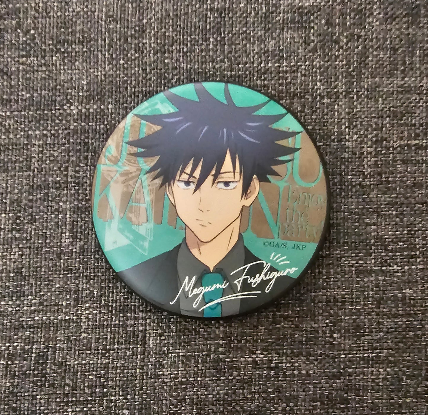 Jujutsu Kaisen Megumi Trading Mat Can Badge Party Version