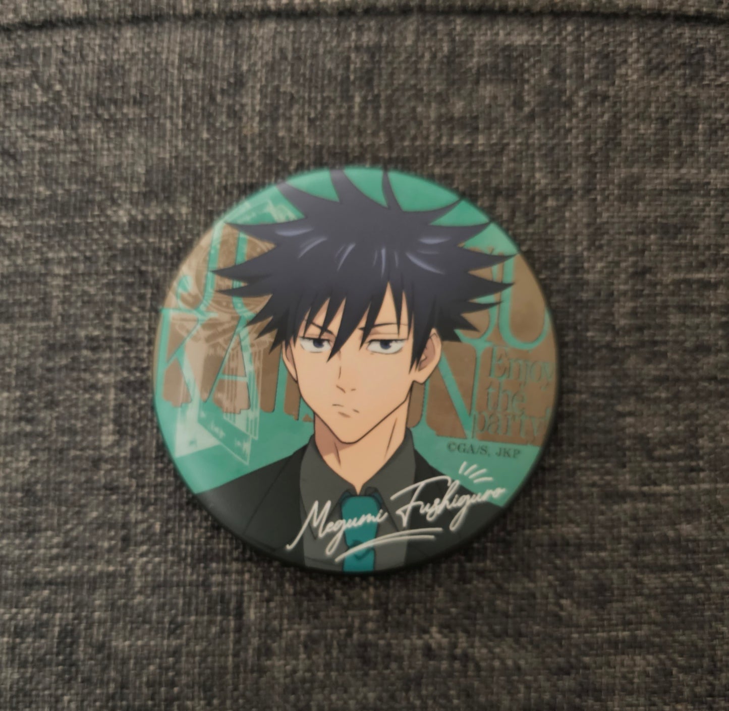 Jujutsu Kaisen Megumi Trading Mat Can Badge Party Version