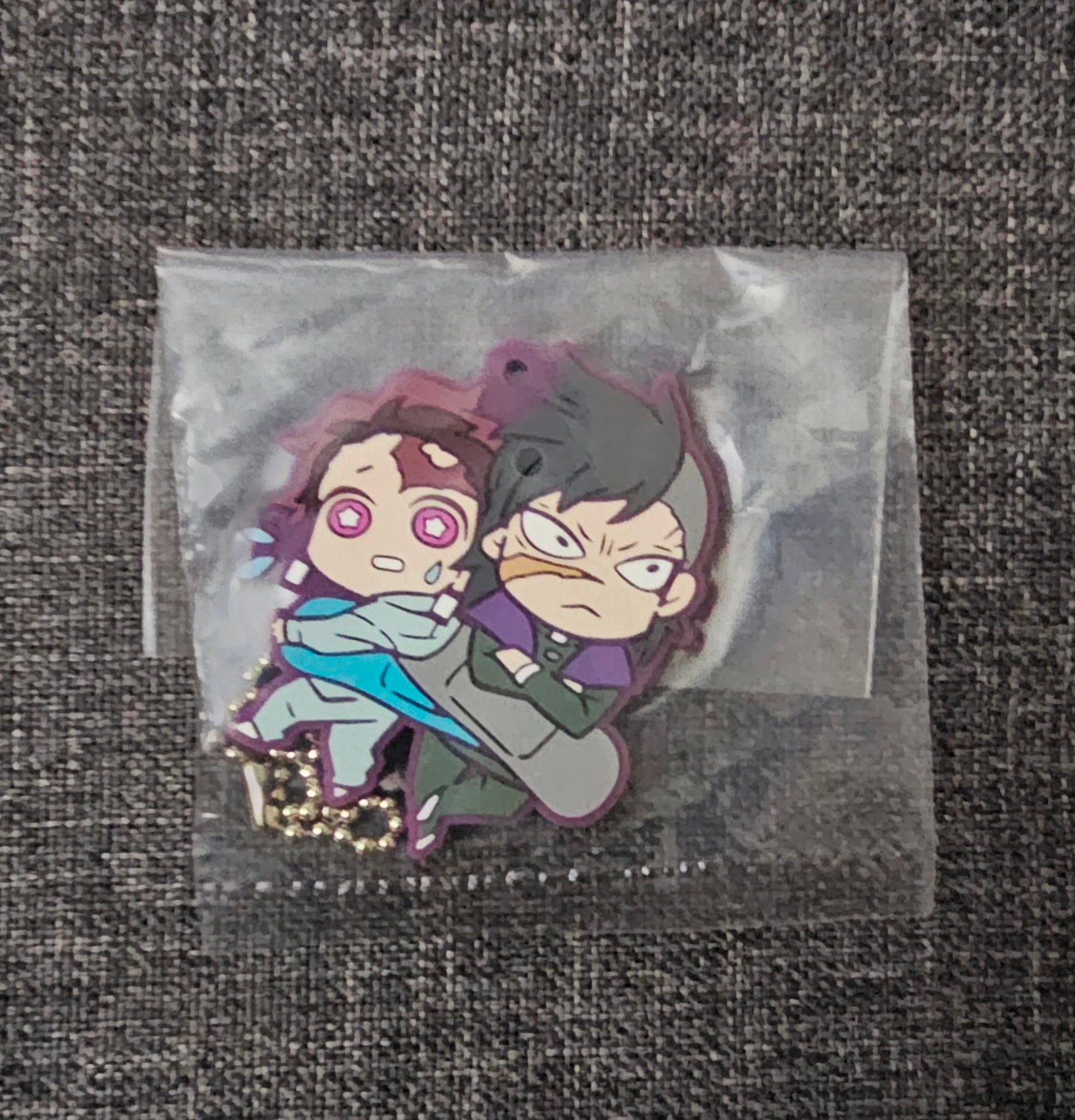 Demon Salyer Tanjiro Genya Anime Rubber Charm Keychain