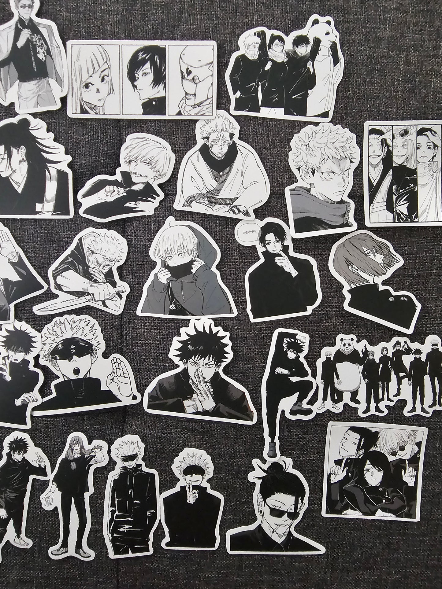 Jujutsu Kaisen Black And White 50 Piece Sticker Set