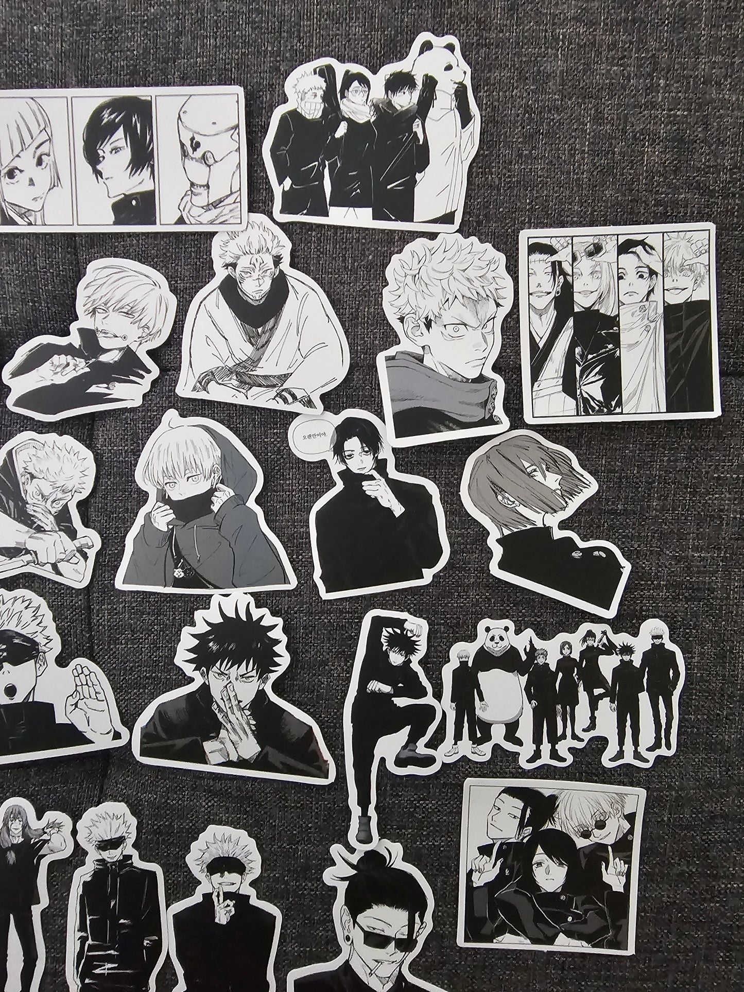 Jujutsu Kaisen Black And White 50 Piece Sticker Set