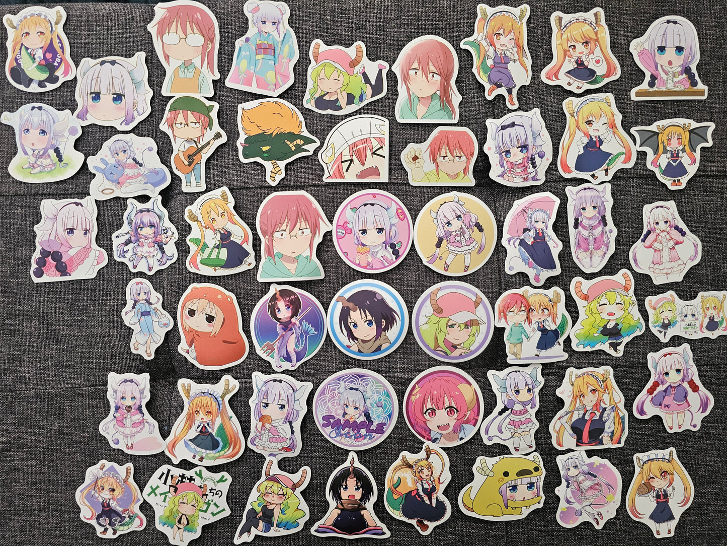 Miss Kobayashi's Dragon Maid Anime 50 Piece Sticker Set