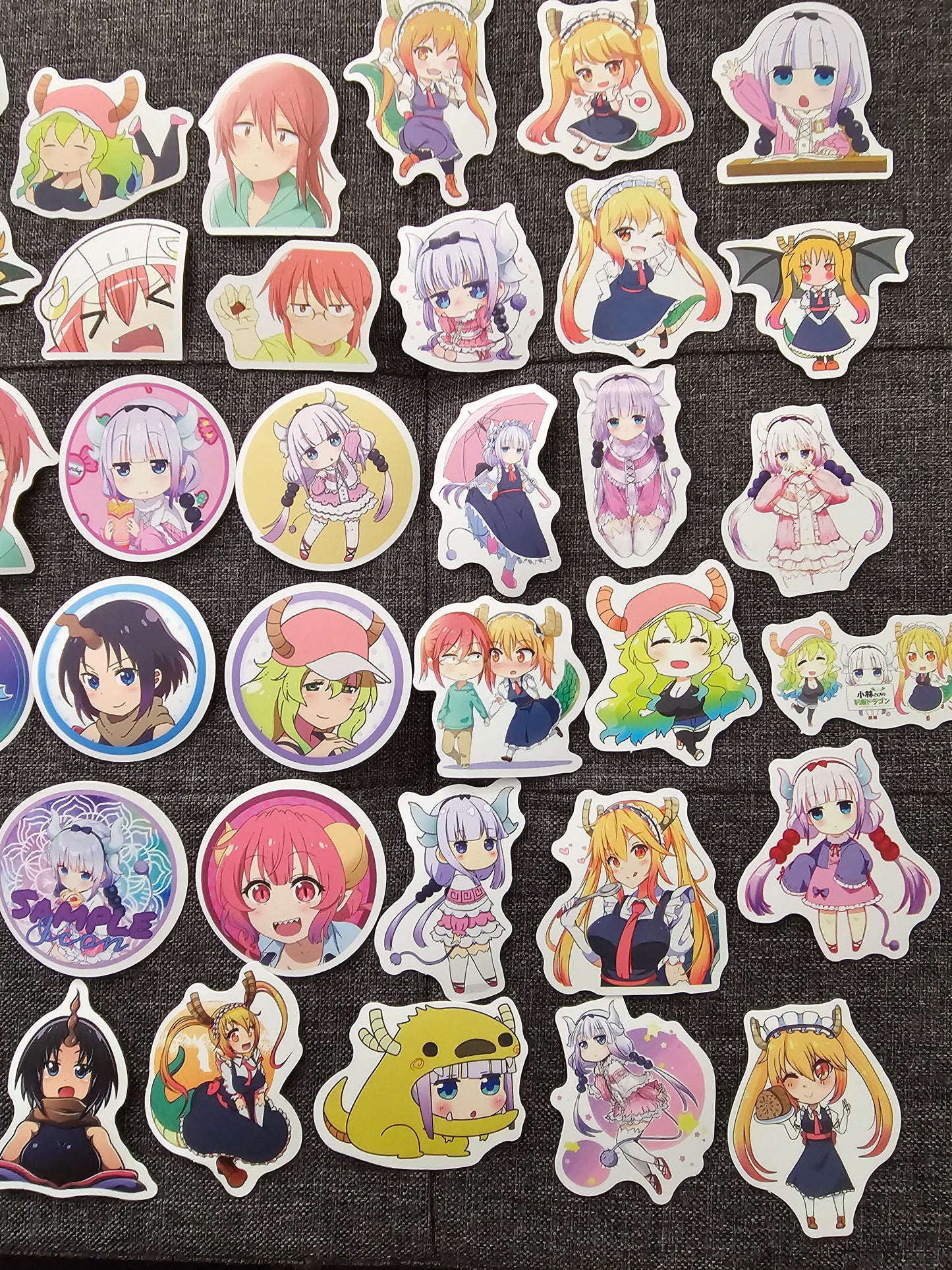 Miss Kobayashi's Dragon Maid Anime 50 Piece Sticker Set