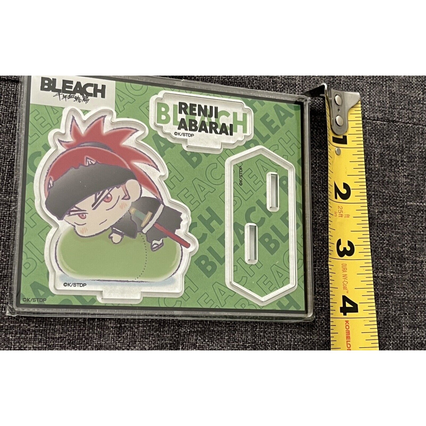 Bleach Renji Abarai Acrylic Figure Stand Chibi Hasepro Brand New US Seller