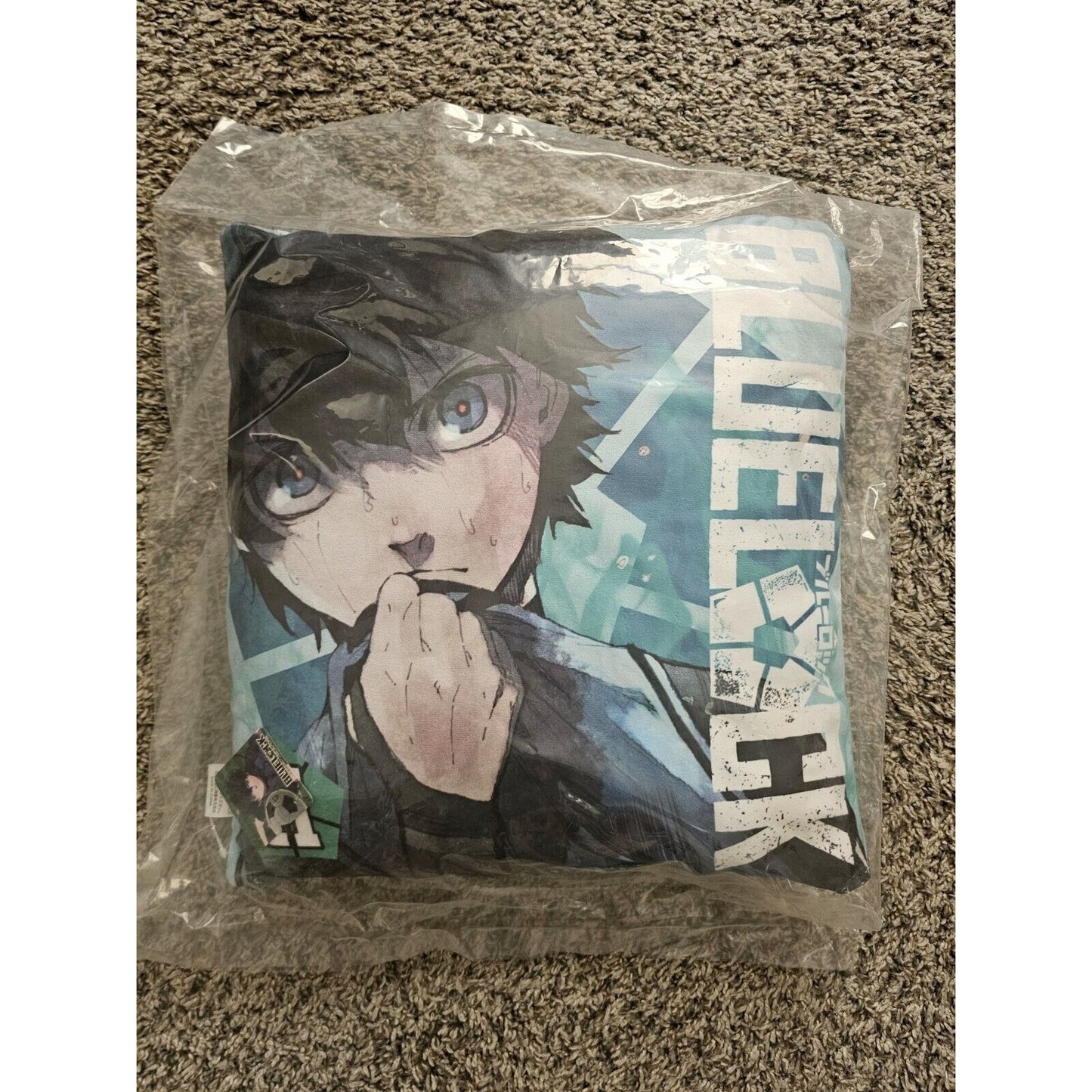 Blue Lock Yoichi Isagi Pillow Cushion 16X15 Bandai Brand New US Seller