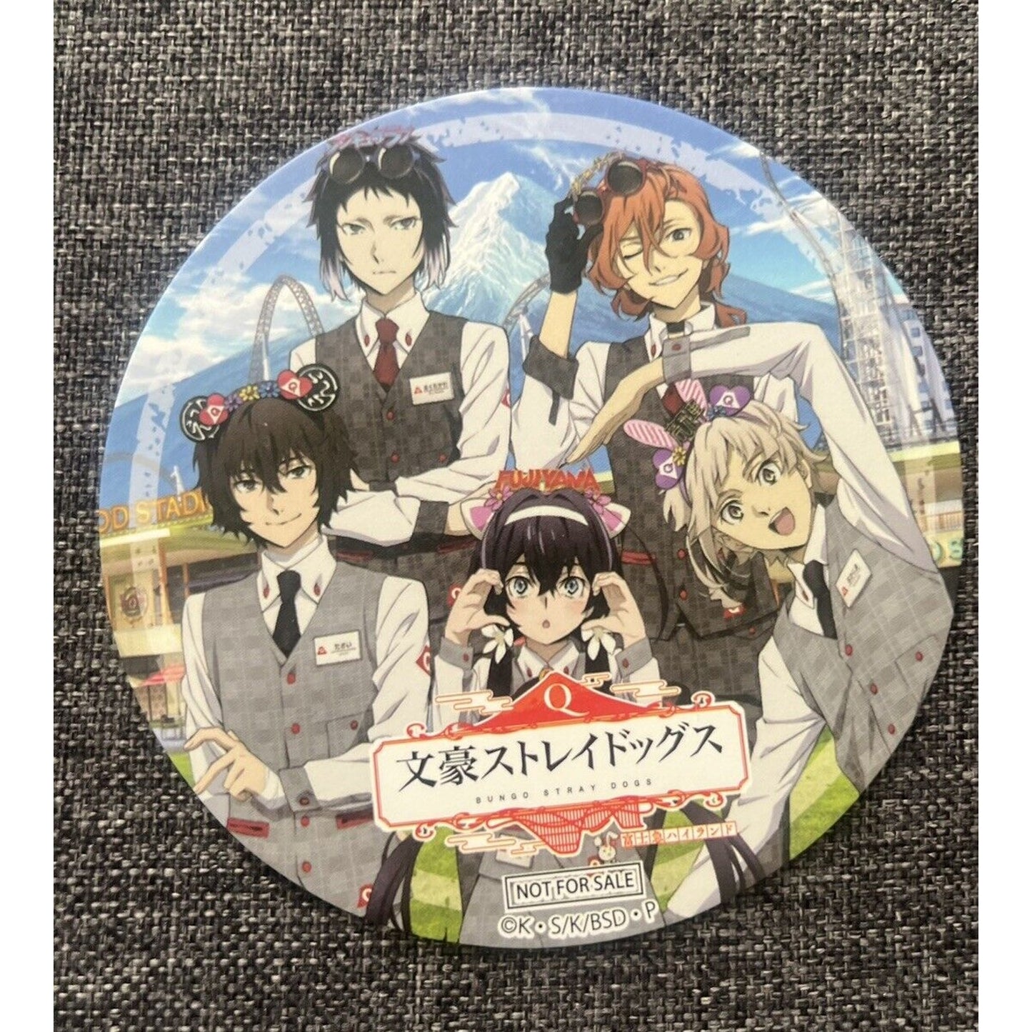 Bungo Stray Dogs Paper Coaster Fuji-Q US Seller