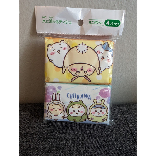 Chiikawa Hachiware Usagi 4 Piece Tissue Pack