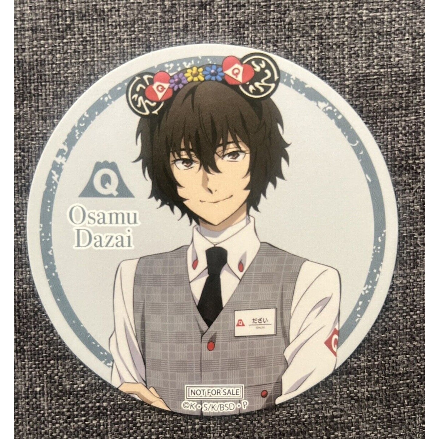 Bungo Stray Dogs Osamu Dazai Paper Coaster Fuji-Q US Seller