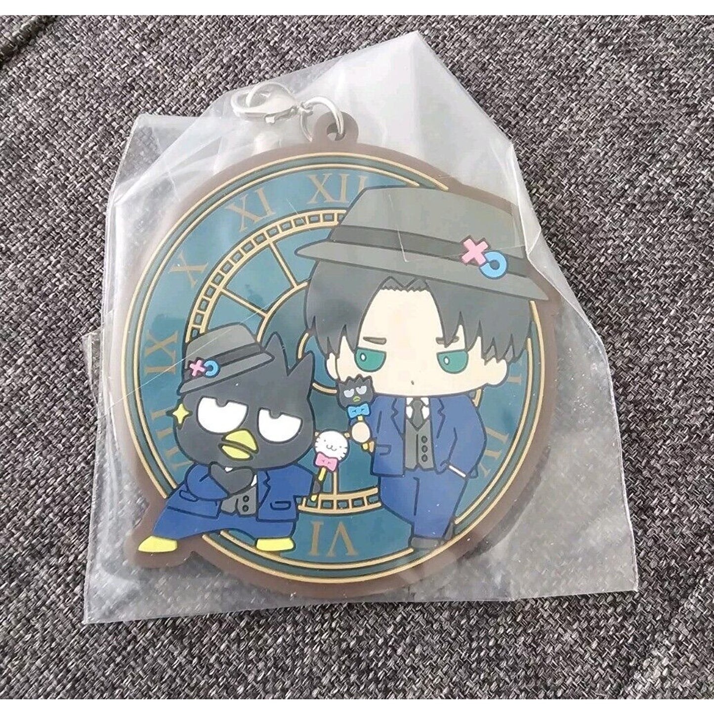 Attack On Titan X Sanrio Collab Levi Ackerman Batz-Maru Rubber Charm US Seller