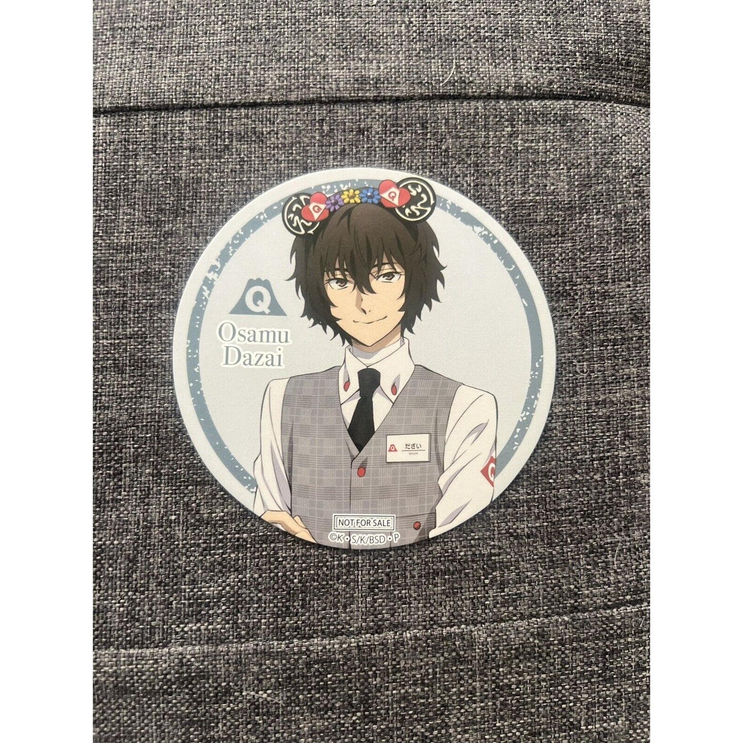 Bungo Stray Dogs Osamu Dazai Paper Coaster Fuji-Q US Seller