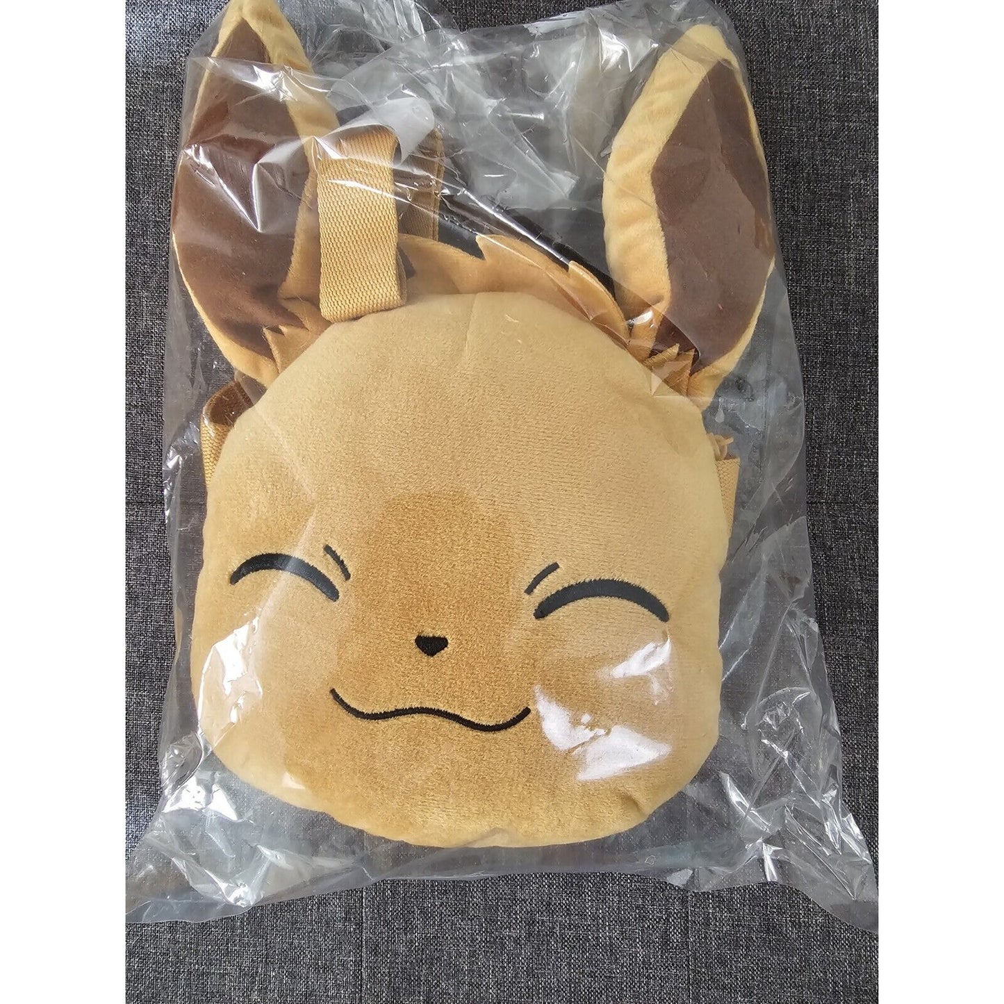 Pokemon Eevee Face Plush 8” Shoulder Bag w/ Tag Bandai Banpresto Rare F/S!