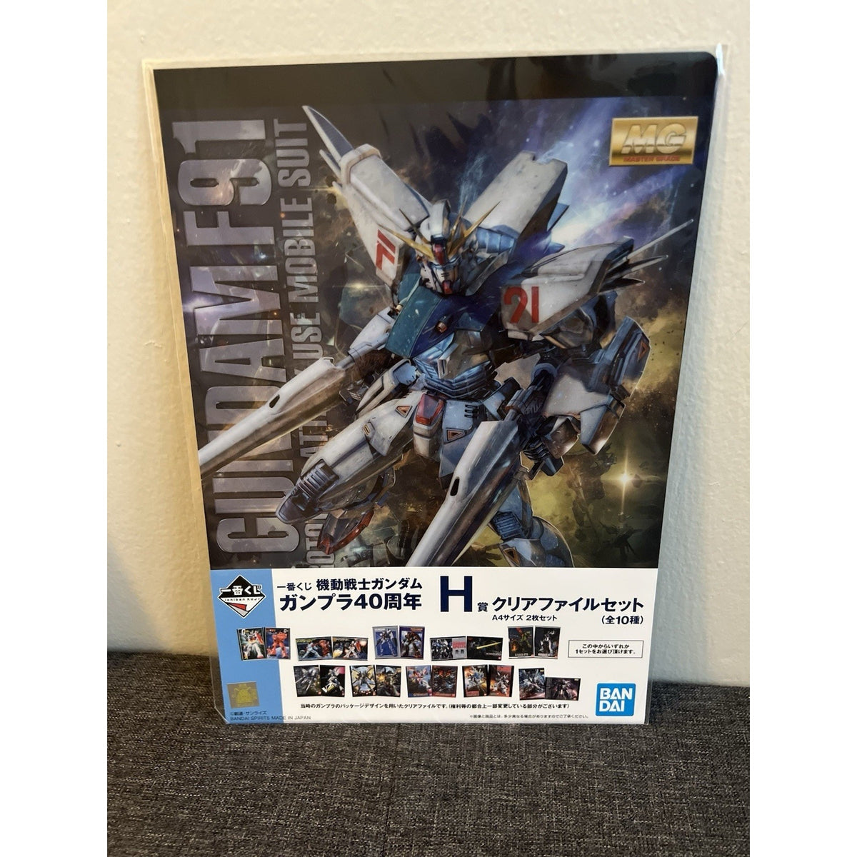 Mobile Suit Gundam 40th Anniversary Gundam F91 Clear File