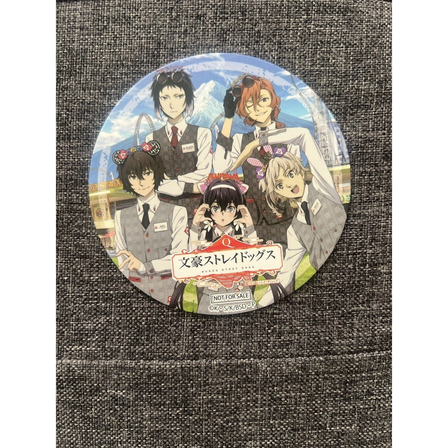 Bungo Stray Dogs Paper Coaster Fuji-Q US Seller