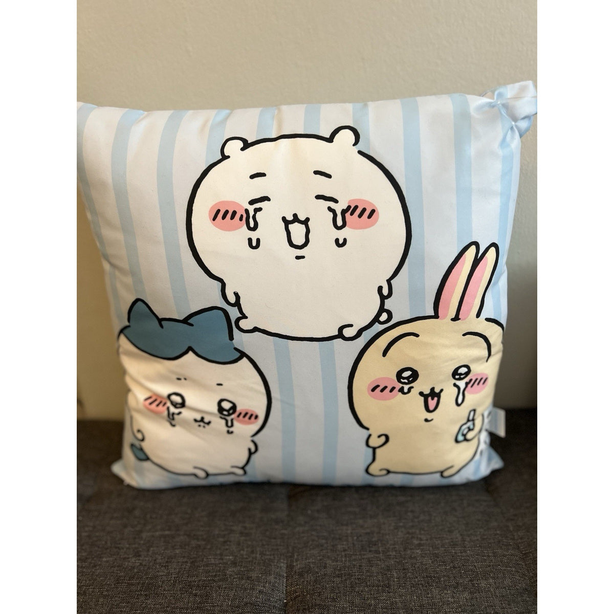 Chiikawa Square Cushion Pillow 45cm Open Box Usagi Hachiware