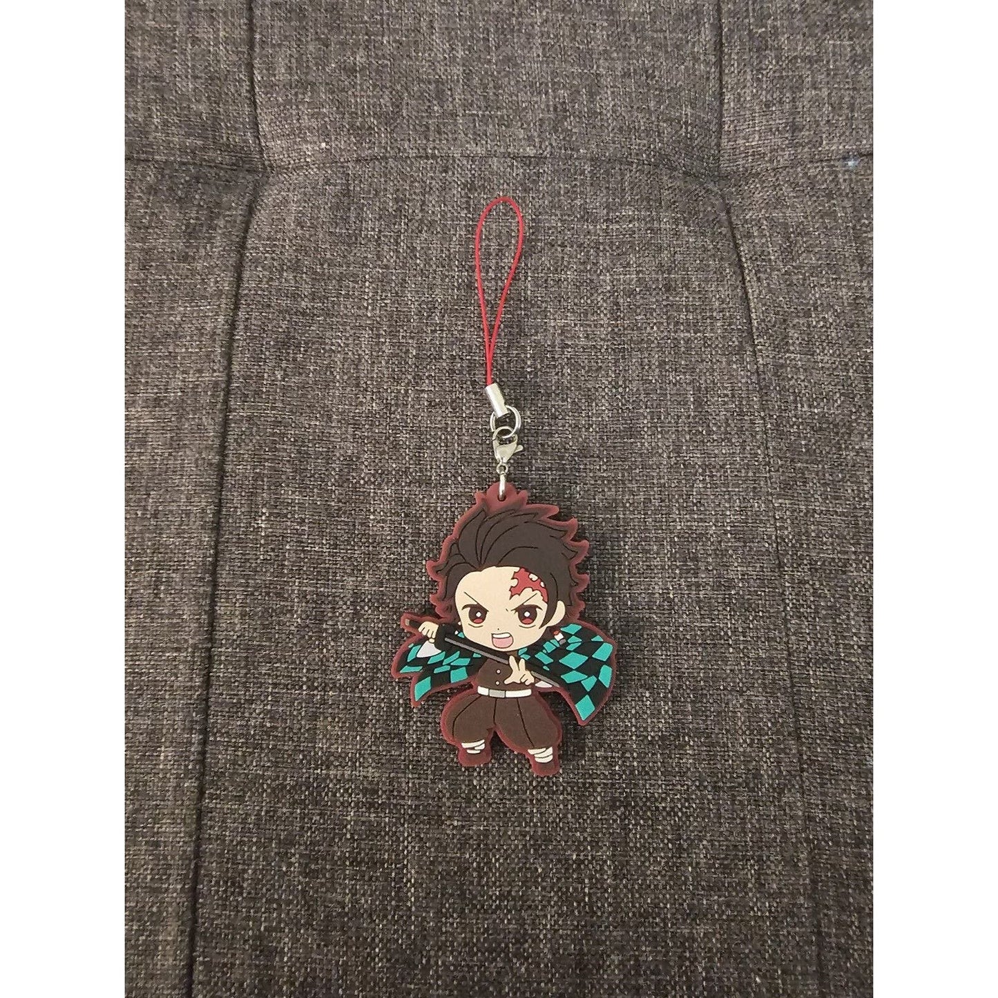 Tanjiro Kamado Rubber Strap Charm Kimetsu no Yaiba Demon Slayer Keychain Anime