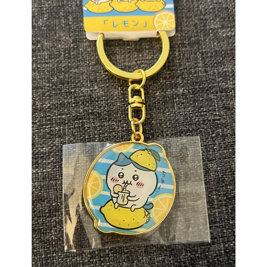 Hachiware Chiikawa Lemon Japan Exclusive Metal Keychain